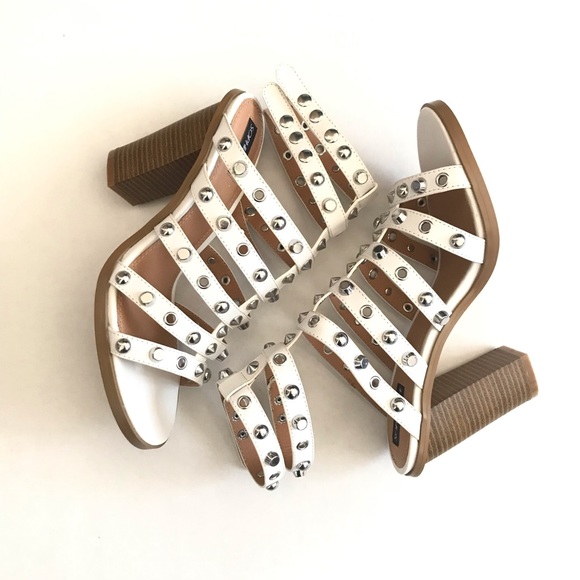 Sophia & Lee Shoes - Sofia & Lee white studded heels